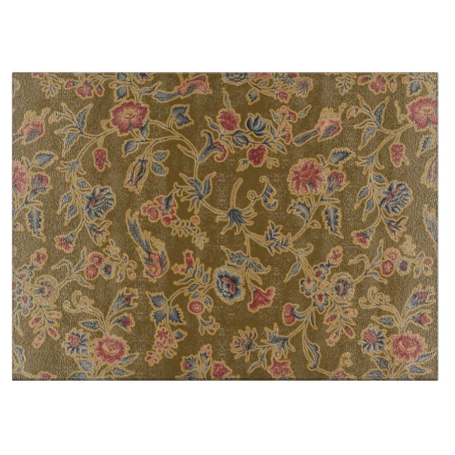 Planche À Découper Chintz Fleur Classique Joli Design Floral Doux (Devant)