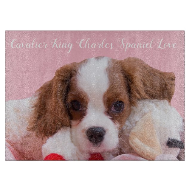 Planche à découper chiot Cavalier King Charles Spa (Devant)