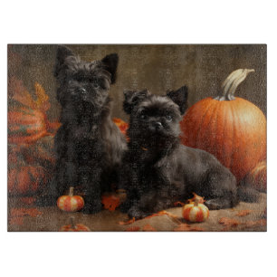 Planche À Découper Chiots Bouledogue Français Délice d'Automne Citrou
