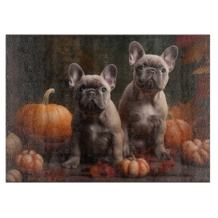 Planche À Découper Chiots Bouledogue Français Délice d'Automne Citrou