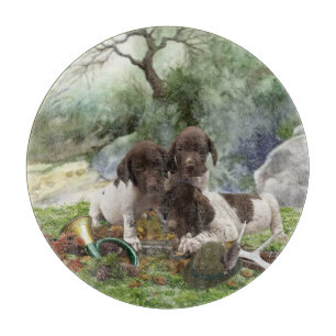 Planche À Découper Chiots mignons à poignets allemands