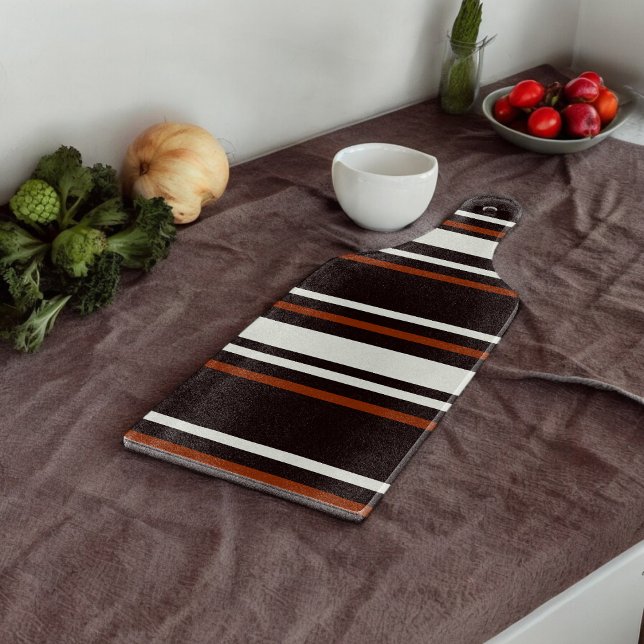 Planche À Découper Chocolat foncé rayures Brown (Chopping Board)