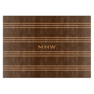 Planche À Découper Chocolat Grilles monogrammes personnalisées