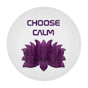 Planche À Découper Choisissez Fleur de Lotus Violet Calme 
