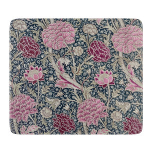 PLANCHE À DÉCOUPER CHOPPING EN VERRE : WILLIAM MORRIS : CRAY