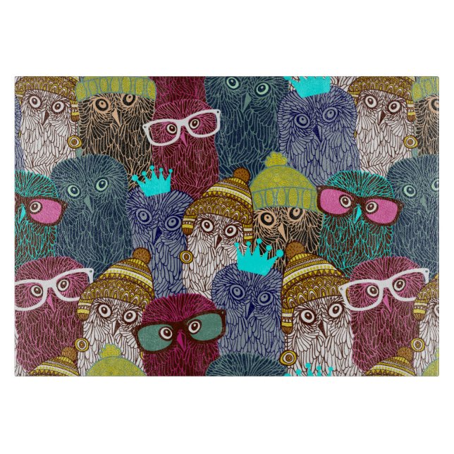 Planche À Découper Chouette dans la couronne (Devant)