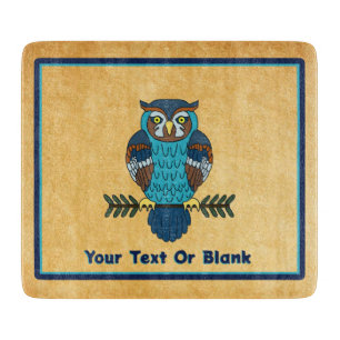 Planche À Découper Chouette d'art populaire nordique