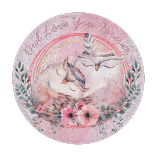 Planche À Découper Chouettes mignonnes