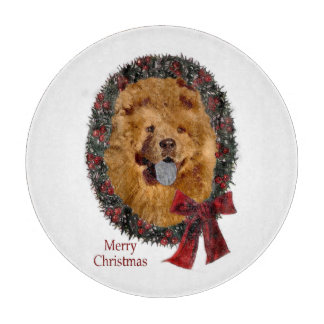 Planche À Découper Chow Chow Noël