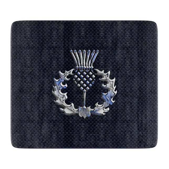 Planche À Découper Chrome comme le chardon d'écossais d'impression de (Devant)