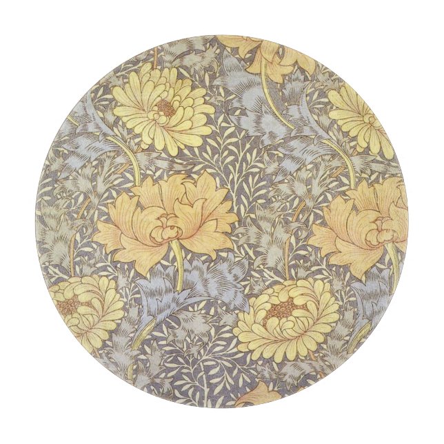 Planche À Découper Chrysanthème Fleurs de Maman William Morris (Devant)