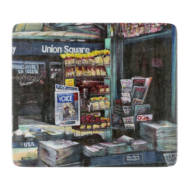 Planche À Découper Chrysocolia Morning, Carré de l'Union, New York (Devant)