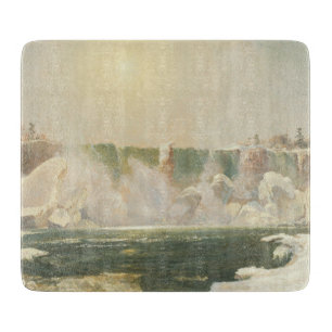 Planche À Découper Chutes du Niagara en hiver (glace dans l'eau)