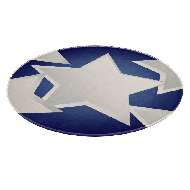 Planche À Découper Cinq étoiles blanches (Coin)