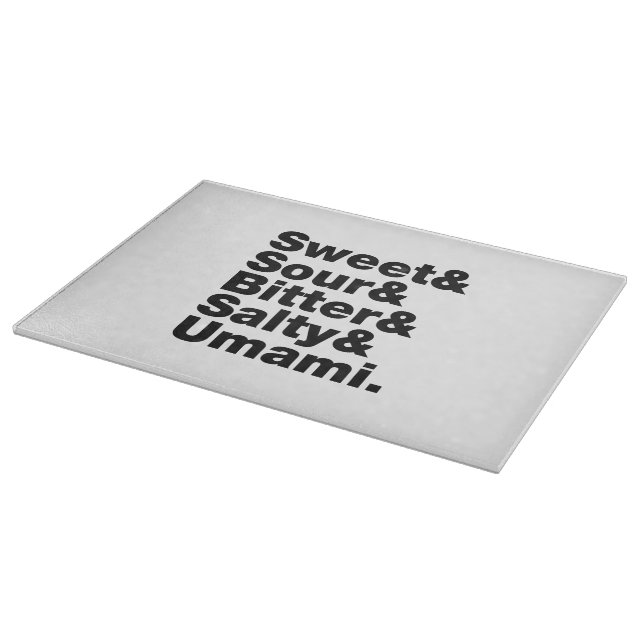 Planche À Découper Cinq saveurs de base (Coin)