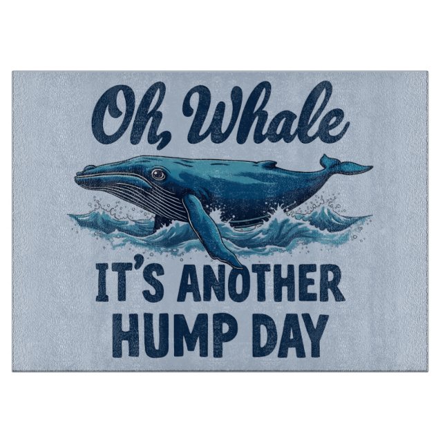 Planche À Découper Citation de baleine drôle "Oh Baleine" Conception  (Devant)