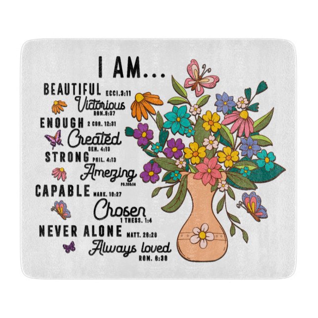 Planche À Découper Citation/Discours/libellule inspirationnelle (Devant)