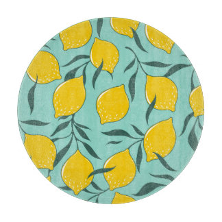 Planche À Découper Citron Art Mode Abstrait sans couture