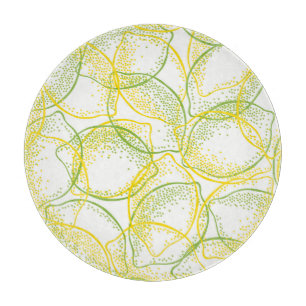 Planche À Découper Citrons et Limes : Motif frais.
