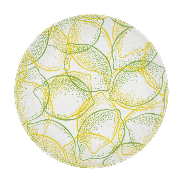 Planche À Découper Citrons et Limes : Motif frais. (Devant)