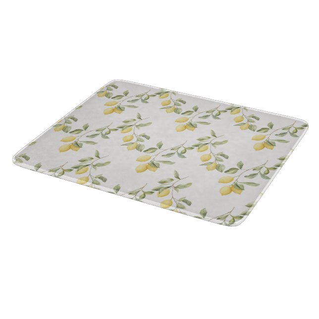 Planche À Découper Citrons Jaunes Fruit   (Coin)