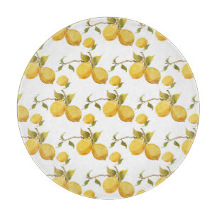 Planche À Découper Citrons vintages frais : Conception simpliste