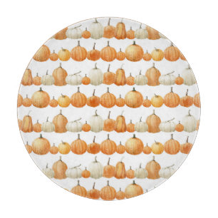Planche À Découper Citrouille d'automne : Motif d'illustration aquare