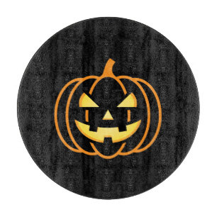 Planche À Découper Citrouille d'Halloween Classique Jack-O'-Lantern
