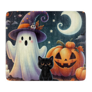 Planche À Découper Citrouille d'Halloween mignonne et fantaisiste, ch