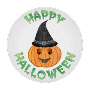 Planche À Découper citrouille "HAPPY HALLOWEEN"