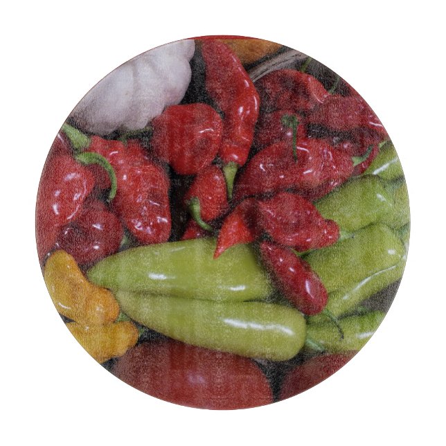 Planche À Découper Citrouille Peppers, Légumes Squash (Devant)