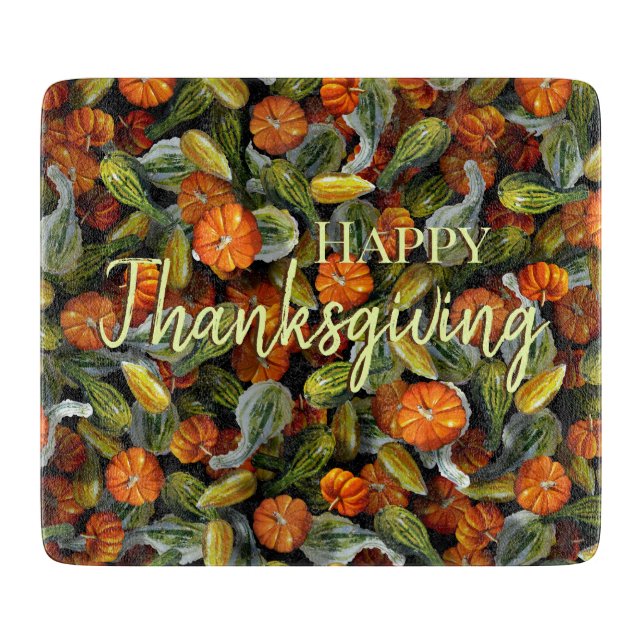 Planche À Découper Citrouille, Squash Automne Harvest Cutest Board (Devant)