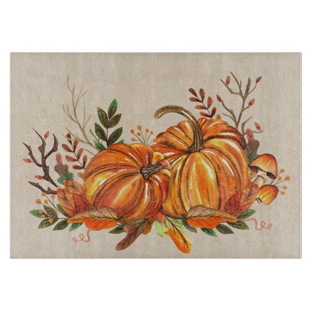 Planche À Découper Citrouilles d'automne (Devant)