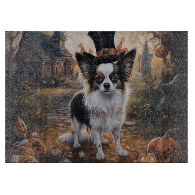 Planche À Découper Citrouilles Papillon Halloween Épouvantable (Devant)