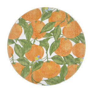 Planche À Découper Citrus Delight : Mandarin Vintage Motif