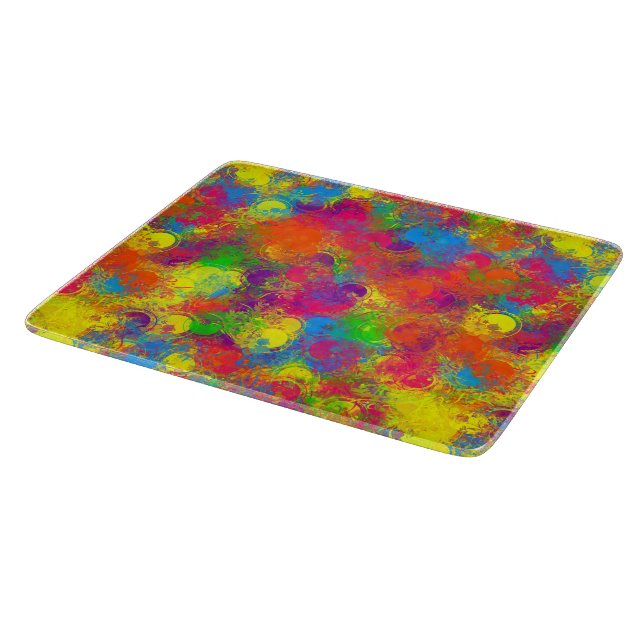 Planche À Découper CKC Paint Can Florals-6x7 CUTBOARD (Coin)