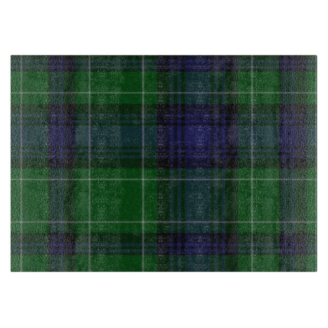 Planche À Découper Clan Abercrombie Plaid Glass Cutboard (Devant)