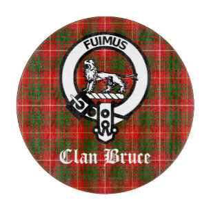 Planche À Découper Clan Bruce Crest Tartan Custom