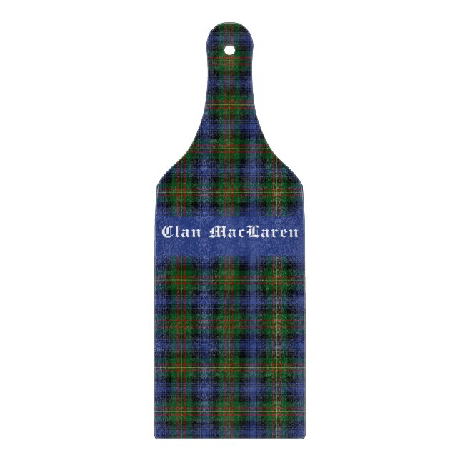 Planche À Découper Clan MacLaren Tartan Plaid personnalisable (Devant)
