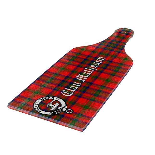 Planche À Découper Clan Matheson Crest Badge et Tartan (Coin)
