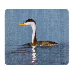Planche À Découper Clark's Grebe Painting - Art original pour les ois