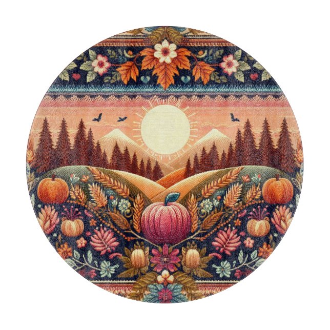Planche À Découper Classic Fair Isle automne/automne (Devant)