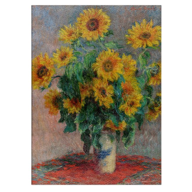 Planche À Découper Claude Monet - Bouquet de tournesols (Créateur téléchargé)