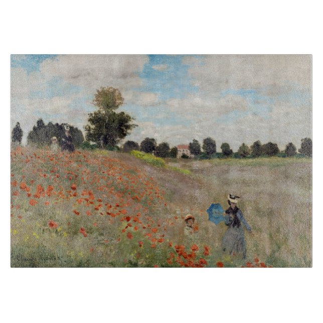 Planche À Découper Claude Monet - Champ de coquelicots (Devant)