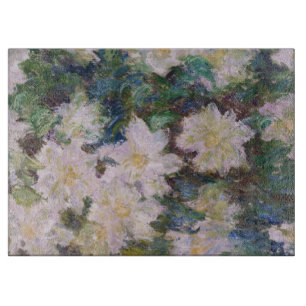 Planche À Découper Claude Monet - Clématites blanches
