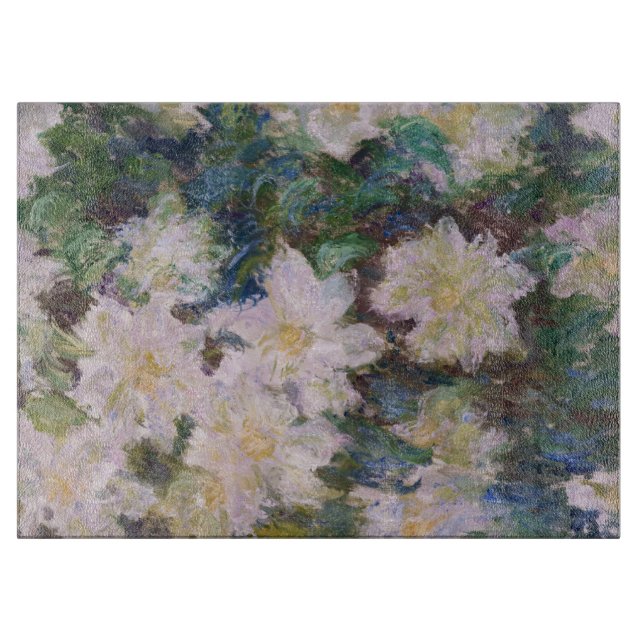 Planche À Découper Claude Monet - Clématites blanches (Devant)