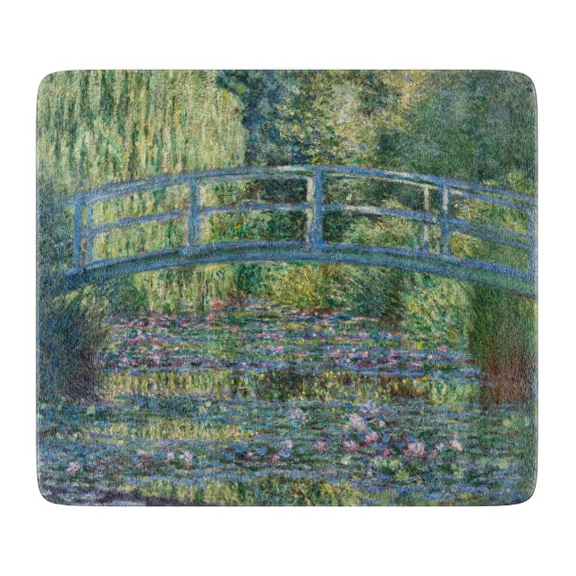 Planche À Découper Claude Monet - Eau Lily étang, Harmonie verte (Devant)