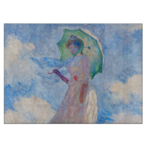 Planche À Découper Claude Monet - Femme à l'ombrelle tournée vers la 