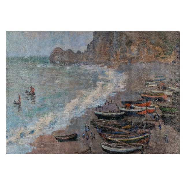 Planche À Découper Claude Monet - La plage d'Etretat (Devant)