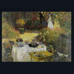 Planche À Découper Claude Monet : Le déjeuner<br><div class="desc">Un conseil classique avec du charme de taille du verre comportant une scène de déjeuner,  peinte par le peintre impressionniste français Claude Monet.</div>